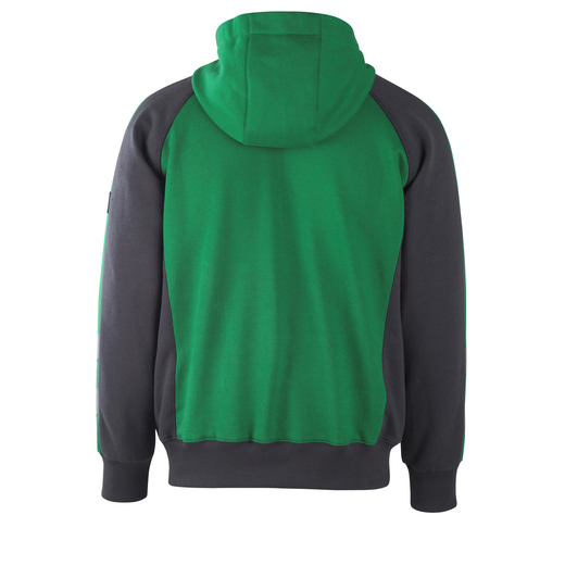 MASCOT 50566-963 UNIQUE  Wiesbaden Kapuzensweatshirt mit Rei�verschluss - 0309 Gr�n/Schwarz - 3XL