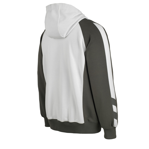 MASCOT 50566-963 UNIQUE  Wiesbaden Kapuzensweatshirt mit Rei�verschluss - 0618 Wei�/Dunkelanthrazit - 2XL