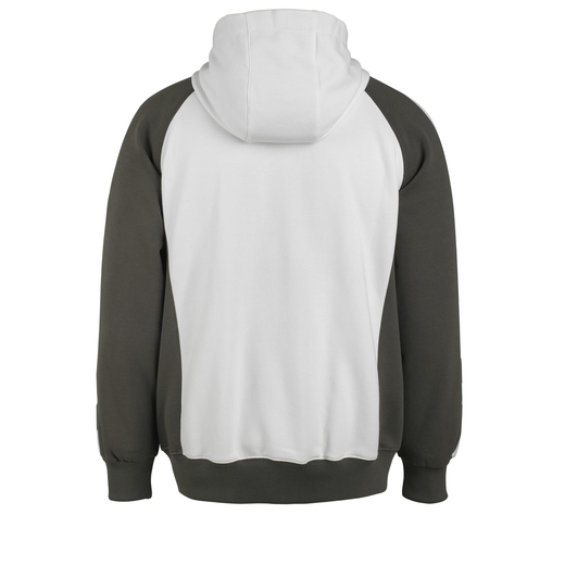 MASCOT 50566-963 UNIQUE  Wiesbaden Kapuzensweatshirt mit Rei�verschluss - 0618 Wei�/Dunkelanthrazit - 2XL