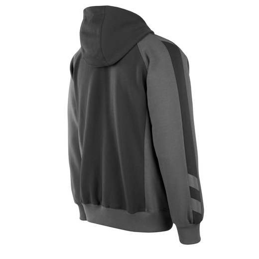 MASCOT 50566-963 UNIQUE  Wiesbaden Kapuzensweatshirt mit Rei�verschluss - 0918 Schwarz/Dunkelanthrazit - L