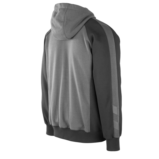 MASCOT 50566-963 UNIQUE  Wiesbaden Kapuzensweatshirt mit Rei�verschluss - 1809 Dunkelanthrazit/Schwarz - XL