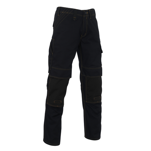MASCOT 11279-010 YOUNG  Calvos Hose mit Knietaschen - 09 Schwarz - 82C46 % SALE %