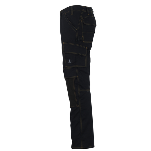 MASCOT 11279-010 YOUNG  Calvos Hose mit Knietaschen - 09 Schwarz - 82C46 % SALE %