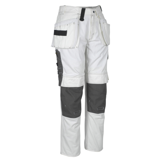 MASCOT 06131-630 HARDWEAR  Atlanta Hose mit Knie- und H�ngetaschen - 06 Wei� - 90C50