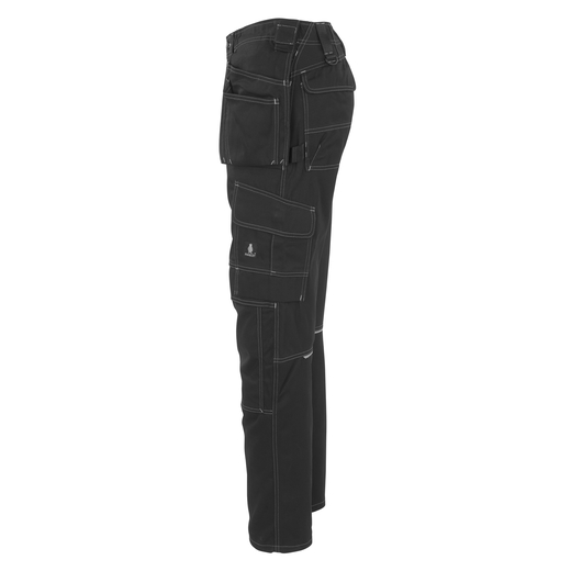 MASCOT 06131-630 HARDWEAR  Atlanta Hose mit Knie- und H�ngetaschen - 09 Schwarz - 82C49