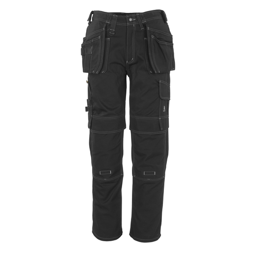 MASCOT 06131-630 HARDWEAR  Atlanta Hose mit Knie- und H�ngetaschen - 09 Schwarz - 90C49