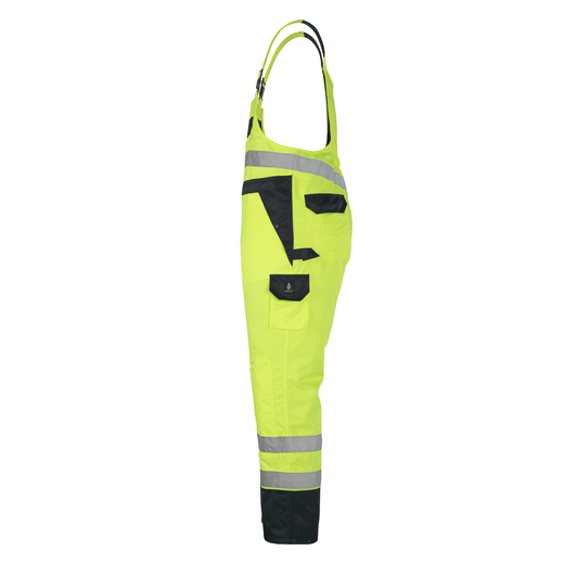 MASCOT 07092-880 SAFE IMAGE  Wels �berziehlatzhose mit Knietaschen - 171 hi-vis Gelb/Marine - S