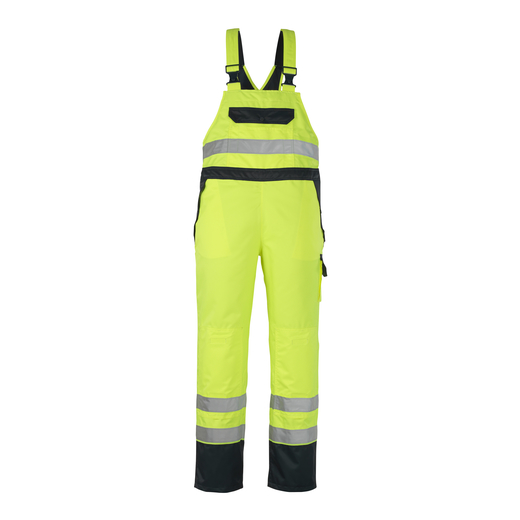 MASCOT 07092-880 SAFE IMAGE  Wels �berziehlatzhose mit Knietaschen - 171 hi-vis Gelb/Marine - S