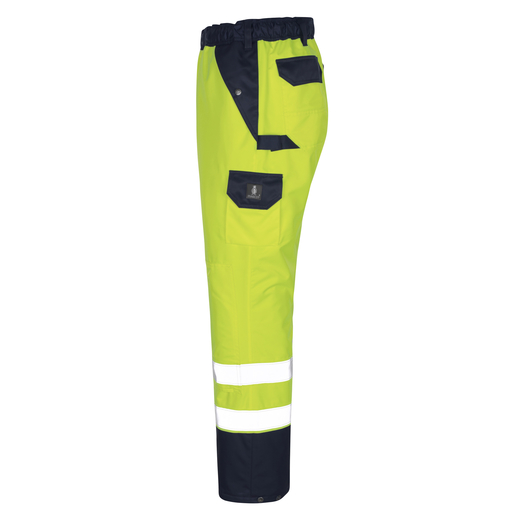 MASCOT 07090-880 SAFE IMAGE  Linz �berziehhose mit Knietaschen - 171 hi-vis Gelb/Marine - XL