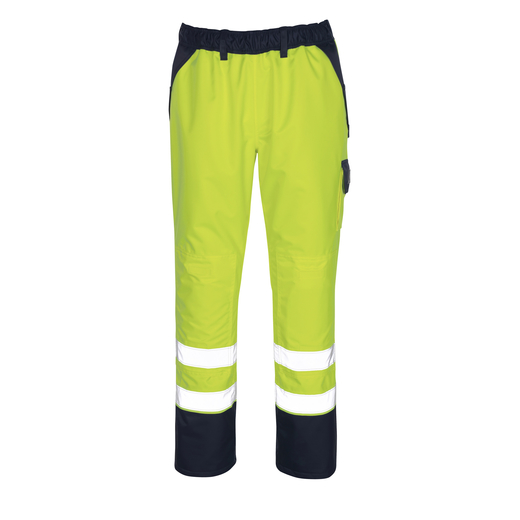 MASCOT 07090-880 SAFE IMAGE  Linz �berziehhose mit Knietaschen - 171 hi-vis Gelb/Marine - XL