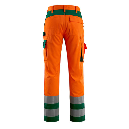 MASCOT 07179-860 SAFE COMPETE  Olinda Hose mit Knietaschen - 1403 hi-vis Orange/Gr�n - 76C44