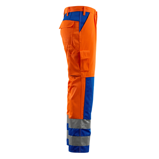 MASCOT 07179-860 SAFE COMPETE  Olinda Hose mit Knietaschen - 1411 hi-vis Orange/Kornblau - 76C44