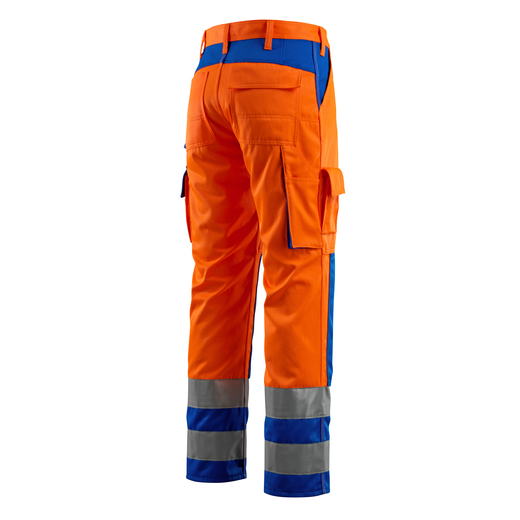 MASCOT 07179-860 SAFE COMPETE  Olinda Hose mit Knietaschen - 1411 hi-vis Orange/Kornblau - 76C44