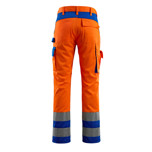 MASCOT 07179-860 SAFE COMPETE  Olinda Hose mit Knietaschen - 1411 hi-vis Orange/Kornblau - 76C44