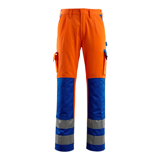 MASCOT 07179-860 SAFE COMPETE  Olinda Hose mit Knietaschen - 1411 hi-vis Orange/Kornblau - 76C44