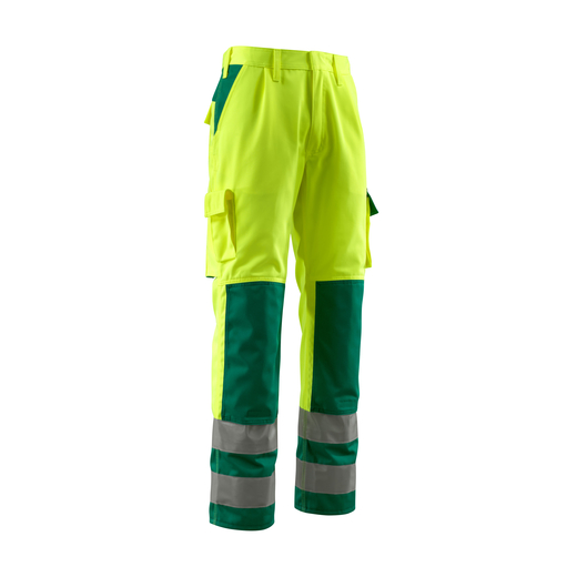 MASCOT 07179-470 SAFE COMPETE  Olinda Hose mit Knietaschen - 1703 hi-vis Gelb/Gr�n - 82C46