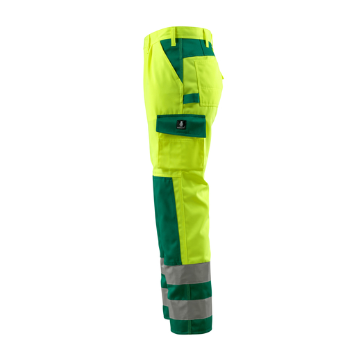 MASCOT 07179-470 SAFE COMPETE  Olinda Hose mit Knietaschen - 1703 hi-vis Gelb/Gr�n - 82C46