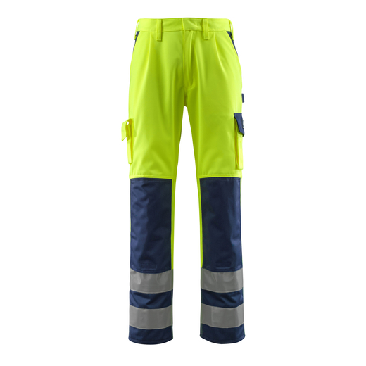 MASCOT 07179-470 SAFE COMPETE  Olinda Hose mit Knietaschen - 171 hi-vis Gelb/Marine - 90C45