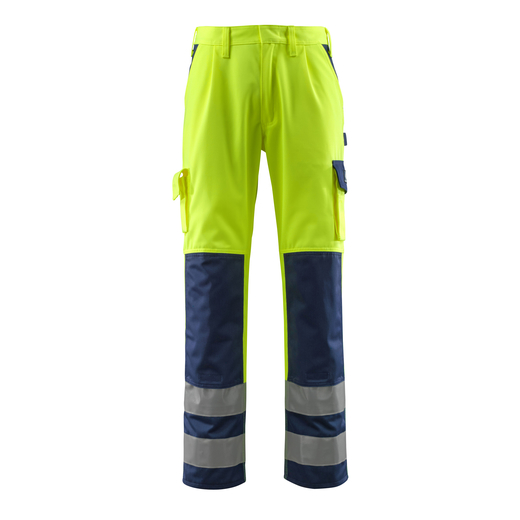 MASCOT 07179-470 SAFE COMPETE  Olinda Hose mit Knietaschen - 171 hi-vis Gelb/Marine - 90C50