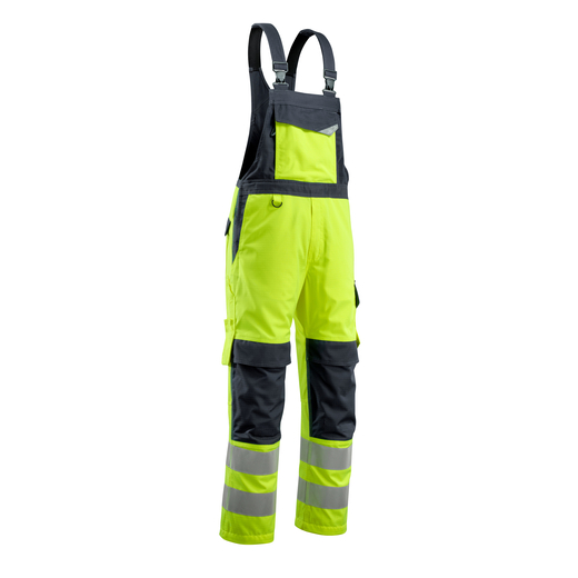 MASCOT 13869-216 MULTISAFE  Davos Latzhose mit Knietaschen - 17010 hi-vis Gelb/Schwarzblau - 82C50