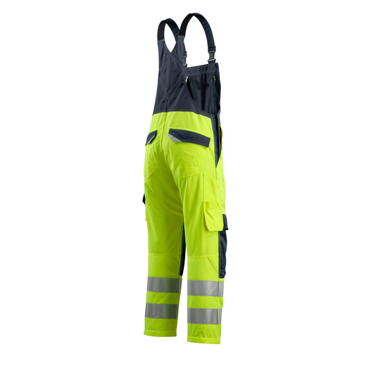 MASCOT 13869-216 MULTISAFE  Davos Latzhose mit Knietaschen - 17010 hi-vis Gelb/Schwarzblau - 82C50