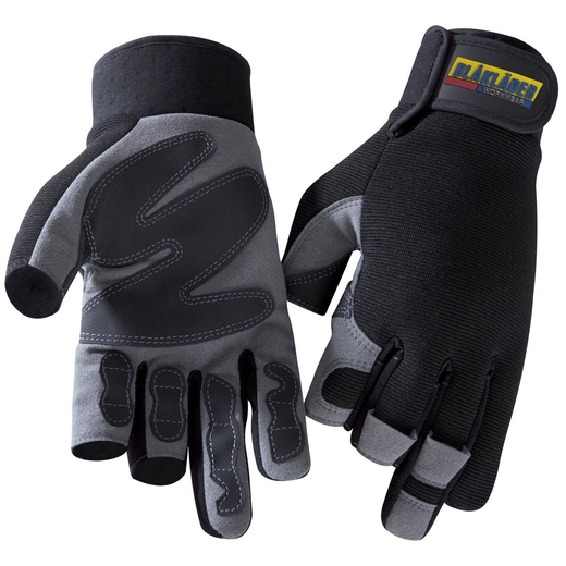BLAKL�DER 2233 Handschuh Mechanik 3-Finger Zimmermann - 9994 Schwarz/Grau - 9