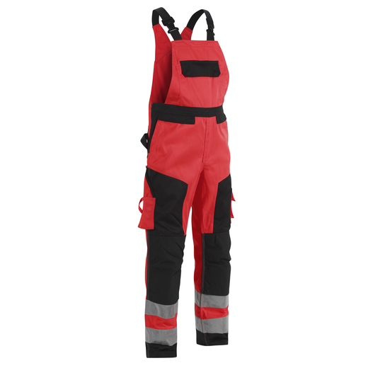 BLAKL�DER 2660 High-Vis Latzhose Klasse 2 - 5599 High Vis Rot/Schwarz - 50 % SALE %